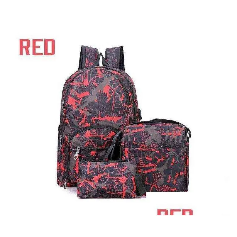 2022 Hot out door outdoor bags camouflage travel backpack computer bag Oxford Brake chain middle school student bag many Mix XSD1012