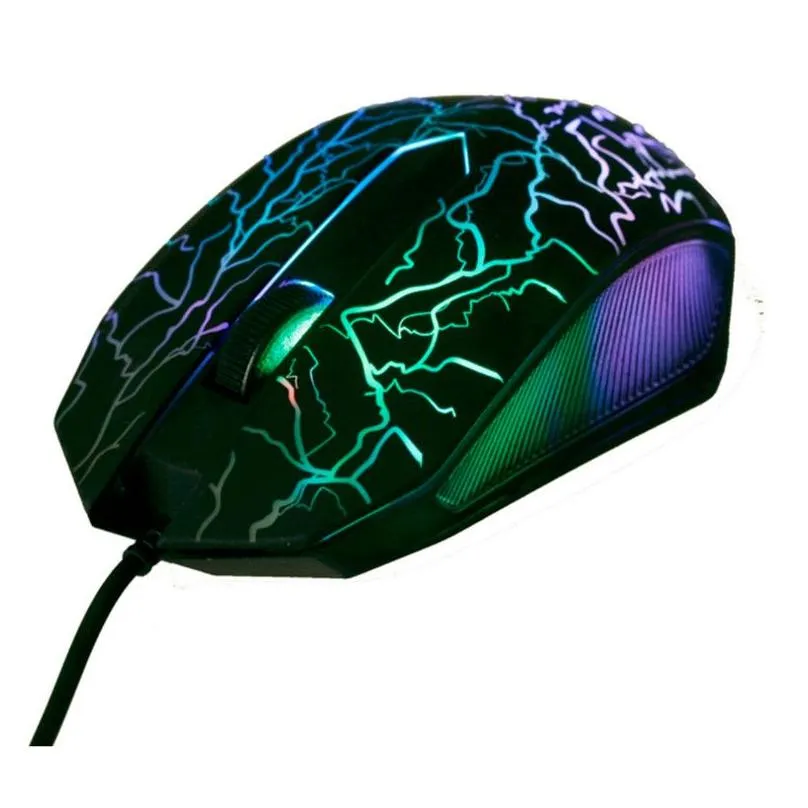 New Mice Gaming Mouse professional Wired 3D Mause 2700DPI with Multi Colors Changable LED Backlit Ergonomics design Networking Inputs For Computer Laptop PC