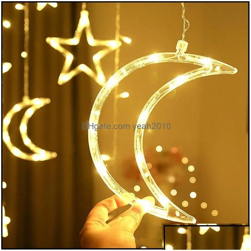 christmas festive party supplies gardenchristmas decorations led curtain light strings for home ornaments year decor garland kerst