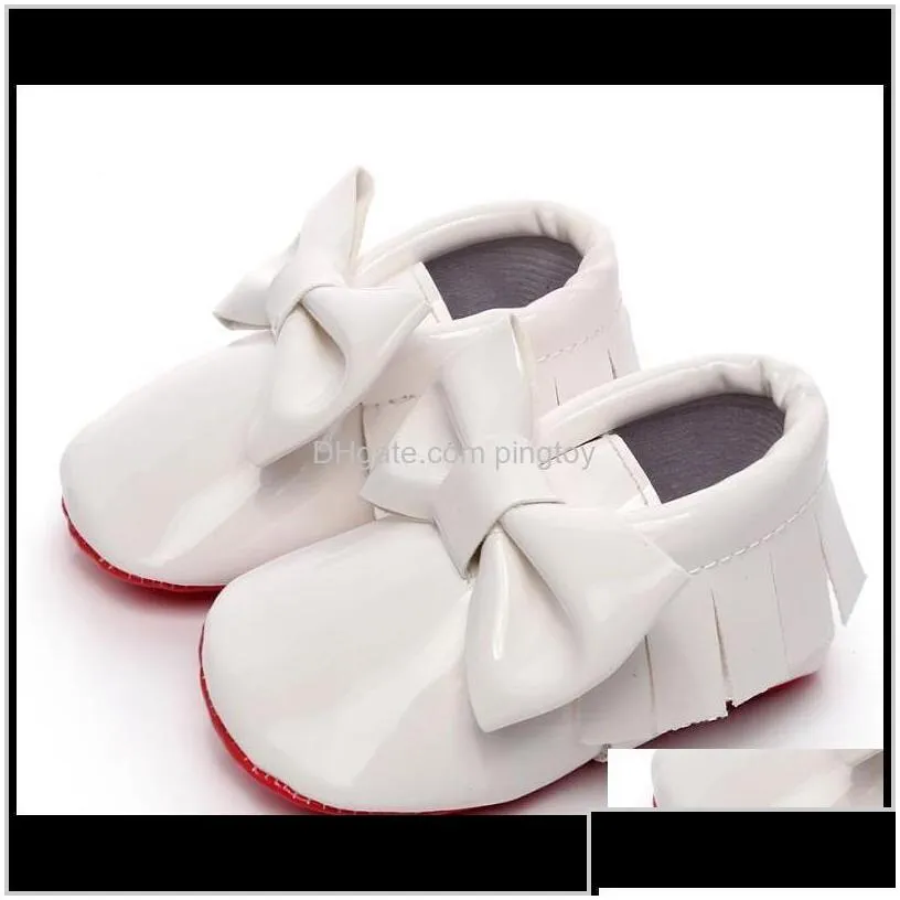 shoes baby kids maternitypatent pu leather tassel baby moasins big bowknot  first walkers for 0-24m boys girls toddlers