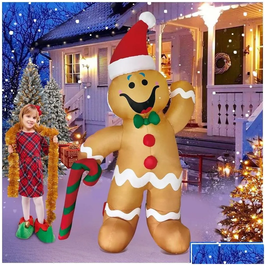 christmas decorations santa claus inflatable decoration for home outdoor xmas elk pling sleigh snowman decor yard garden party arch