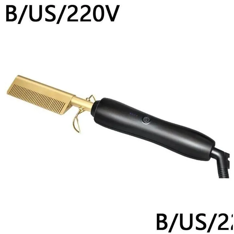 Hair Straighteners Straightener Electric Straightening Comb Heating Straight Styler Corrugation Curling Iron Curler 221026