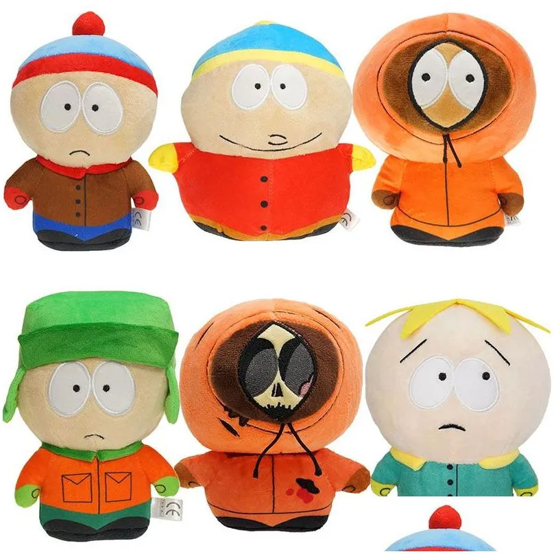 Movies & Tv Plush Toy New 20Cm South Park Plush Toys Cartoon Doll Stan Kyle Kenny Cartman Pillow Peluche Children Birthday Gift Drop D Dh6Au