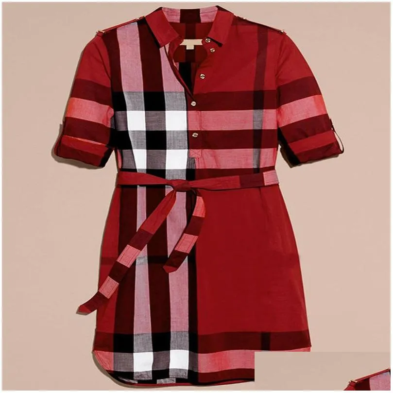 Women Shirt Dresses Fashion Slim Classic Pattern Silm 23SS Dresses Womens Clothing Simple 5 Colors