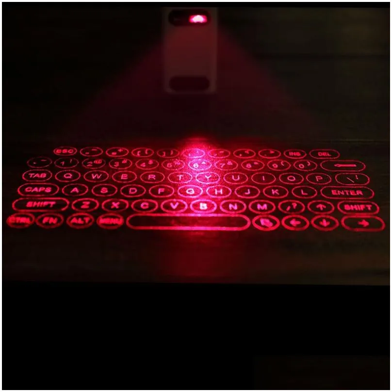 Virtual Keyboard Portable Virtual Bluetooth Laser Projection Keyboard with Mouse Power Bank Function for PC Android IOS Smart Phone 11