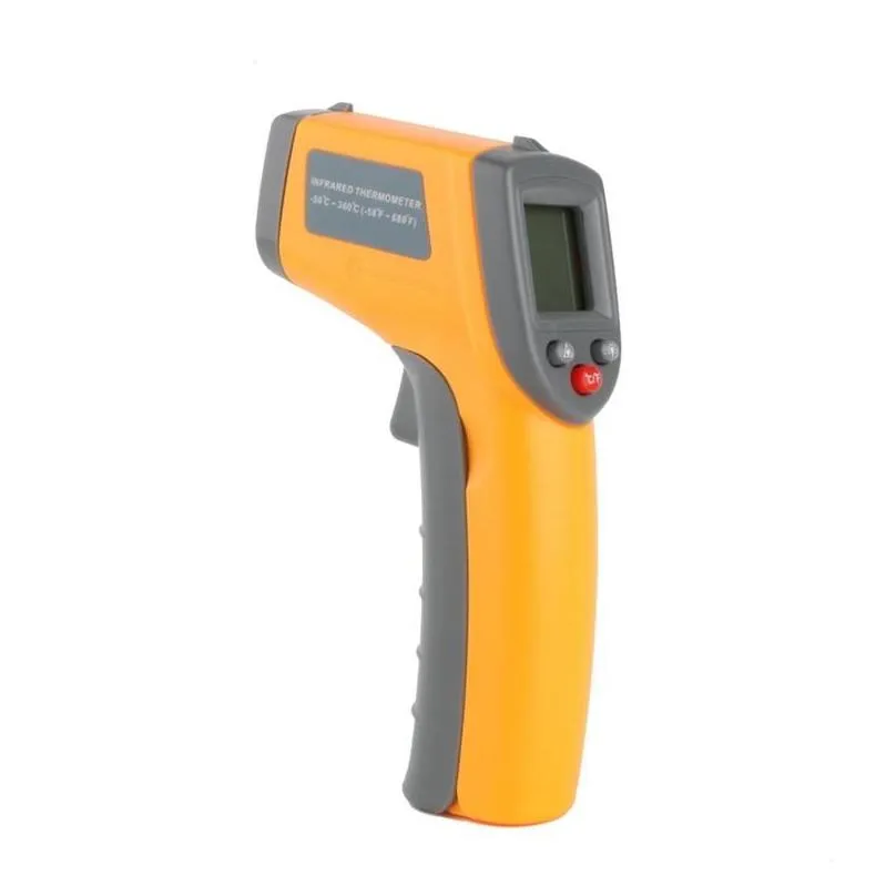 Temperature Instruments Wholesale Non Contact Digital Laser Infrared Thermometer -50360C -58680F Temperature Pyrometer Ir Point Gun Te Dhirj