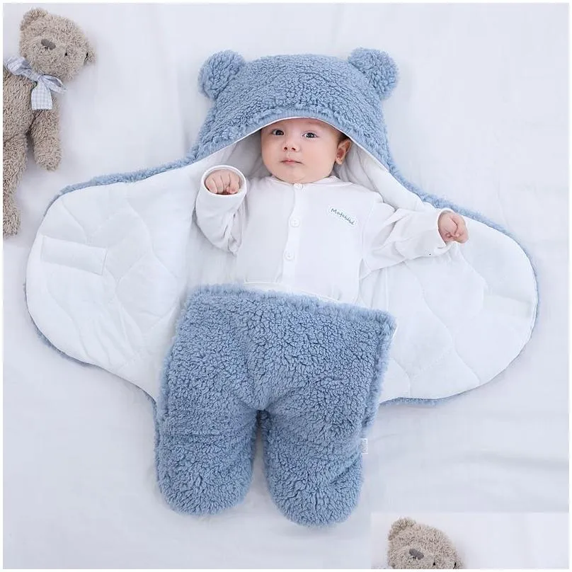 Blankets Swaddling Baby Sleeping Bag born Wrap Sleepsack Pajamas Girl Clothes Winter Sleeper Kids Blanket Boys Girls baby stuff 230106