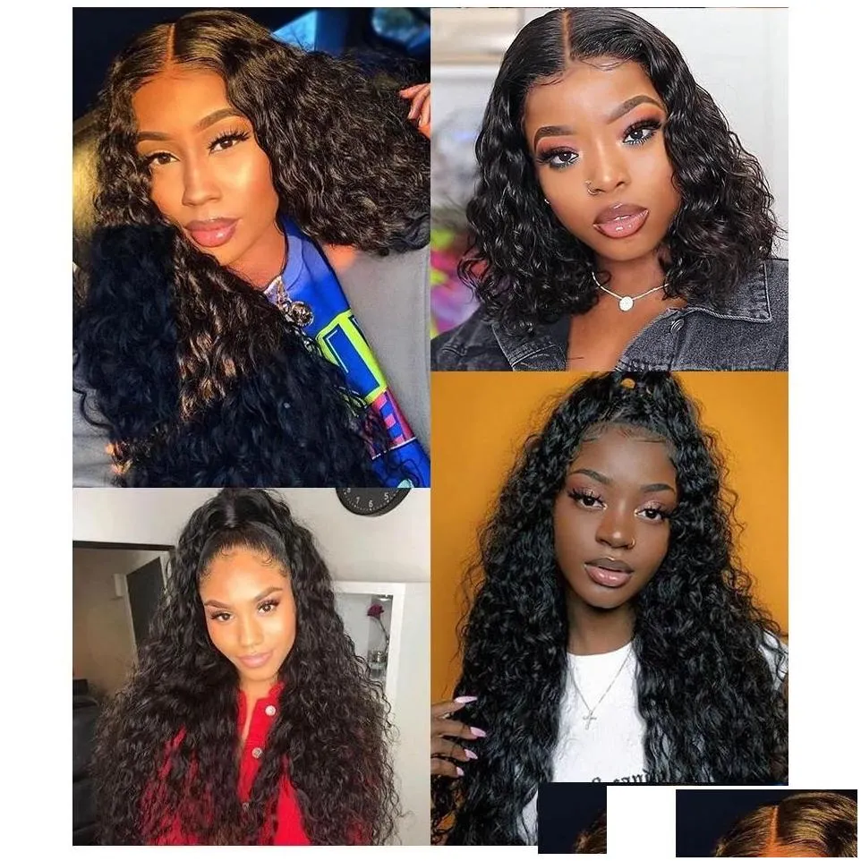 lace wigs loose curl 250 density 13x6 front human hair 360 frontal wig brazilian remy water wave 30 inch fl you may drop delivery prod