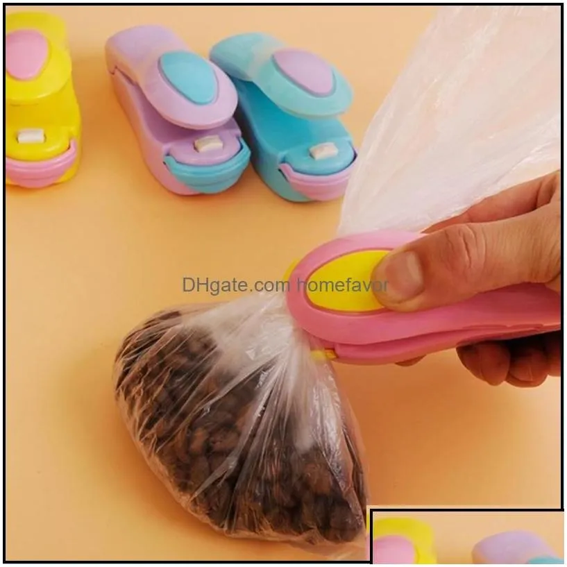 bag clips vacuum food sealer mini portable heat sealing hine impse seal poly tubing plastic drop delivery home garden house homefavor