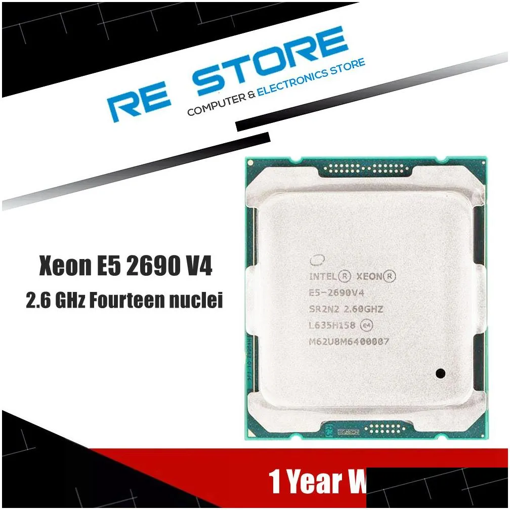 CPUs Used Intel Xeon E5 2690 V4 Processor 2.6GHz Fourteen nuclei 35M 135W 14nm LGA 2011-3 CPU 230925