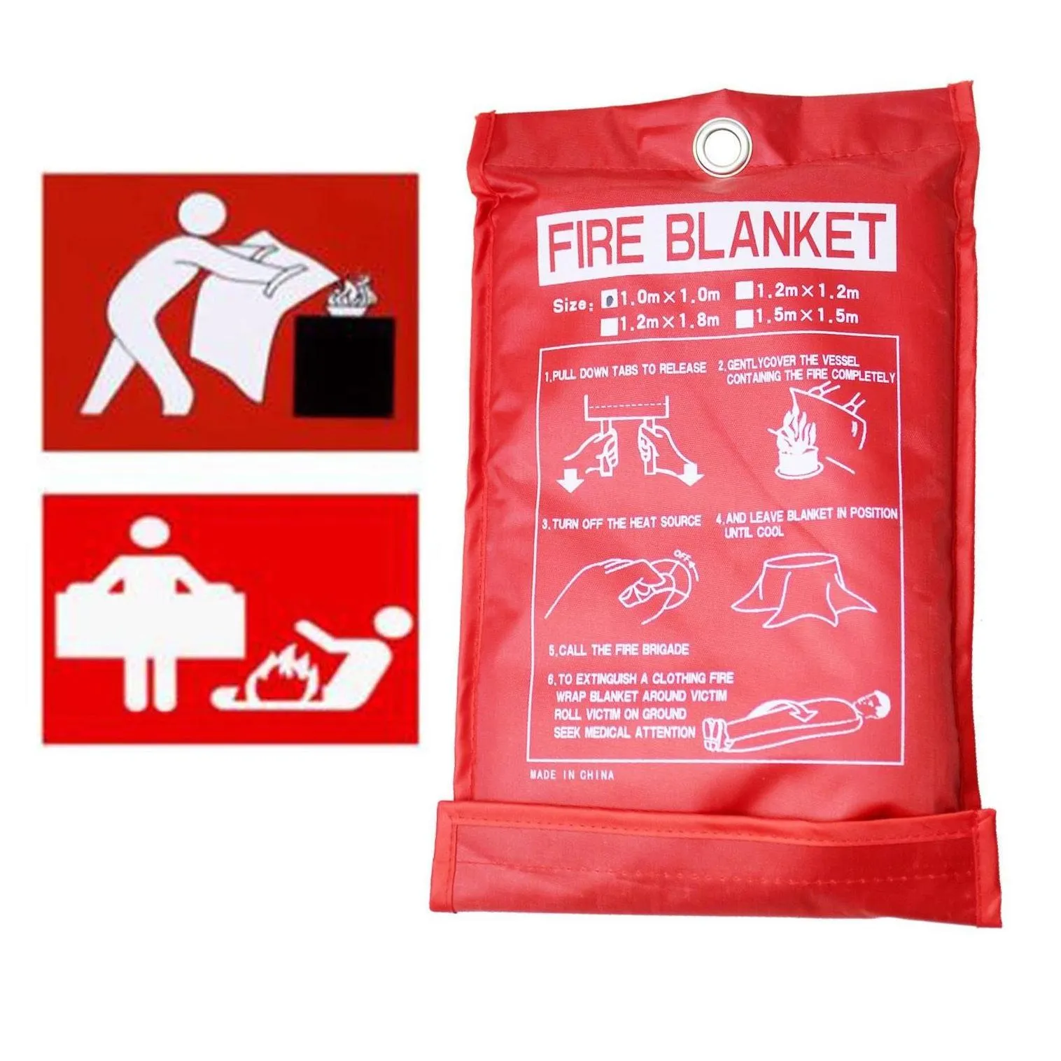 other home garden home safety fire blanket large in case quick release protection kitchen cases 1m x drop delivery home garden dh2u0