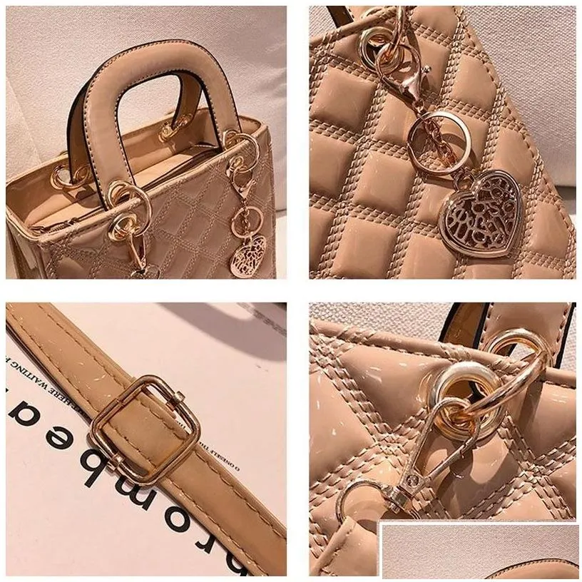 other bags diamond stripe women handbag female luxury designer crossbody bag high quality leather shoder messenger tote clutch purse
