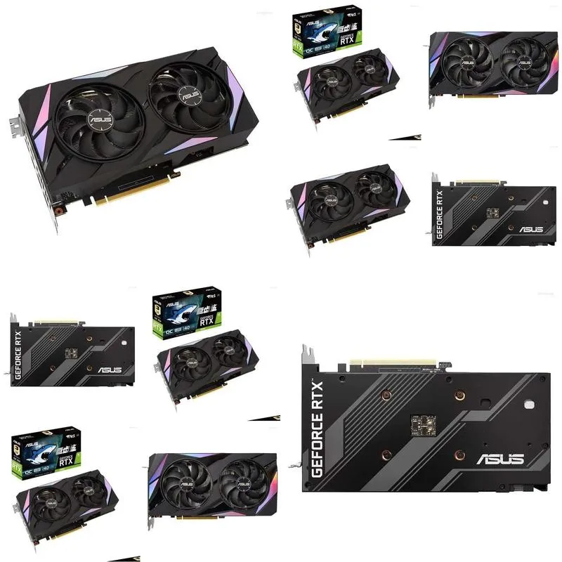 Graphics Cards ASUS ATS RTX3050 O8G GAMING RTX 3050 Support AMD Intel Desktop CPU LHR