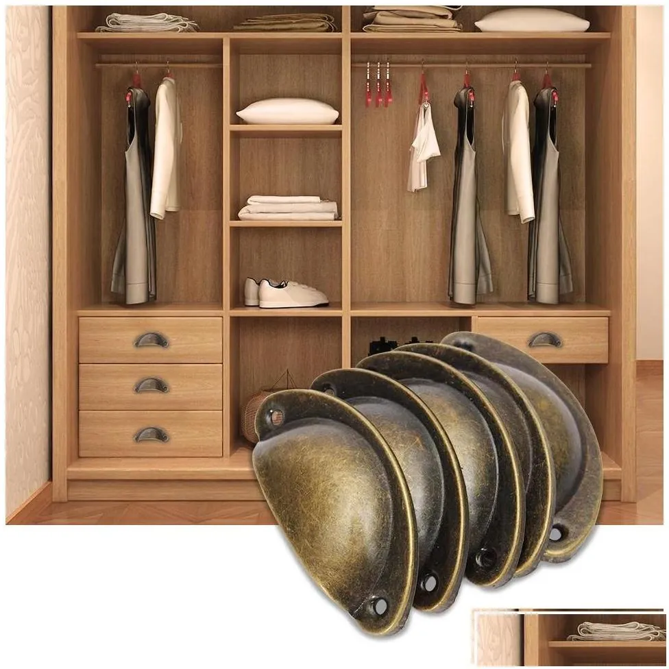 furniture accessories 15 retro metal kitchen der cabinet door handle and knobs handware cupboard antique brass shell pl handles drop