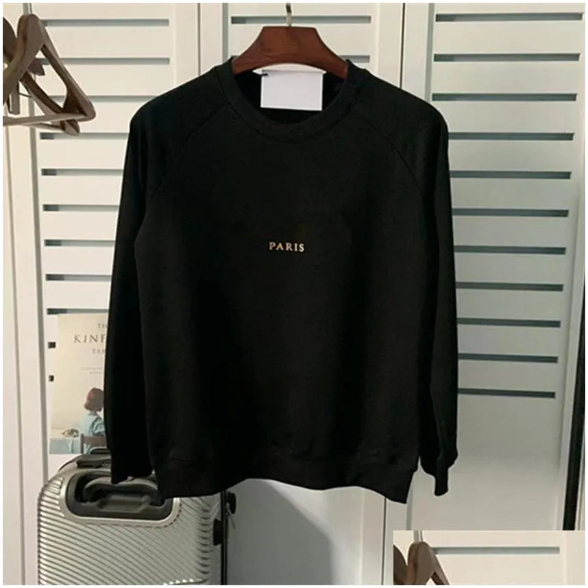 Designer Sweatshirt for Mens Womens Crewneck Black Casual Pullover White Streetwear Hoodie High Quality Letters Print Long Sleeve