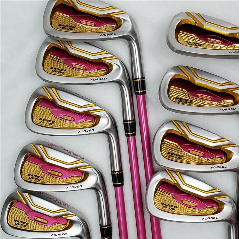 Women Golf Clubs 4Star Honma BERES S-06 Golf Irons Set 5-11 A S Irons L Flex Graphite Shaft and Headcover