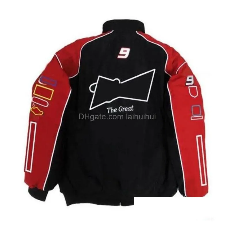 f1 formula one racing jacket embroidered logo racing suit