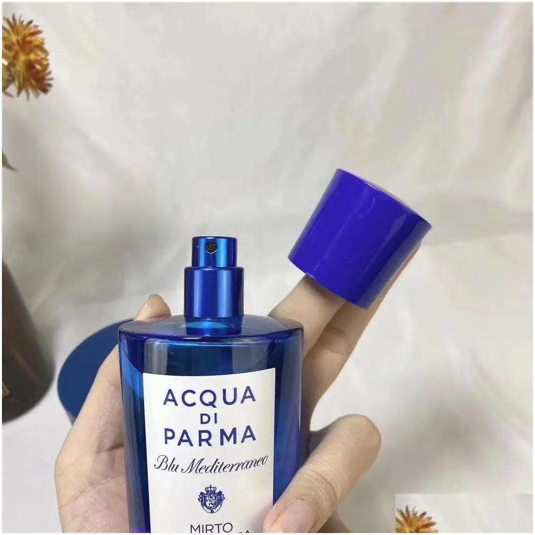 Hot sale women`s blue Mediterranean villus Rhodotorula California laurel perfume EDT 75ml perfume for men use spray men`s perfume to create lasting