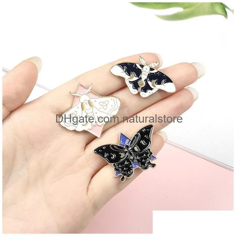 cute enamel butterfly brooches pin for women girl fashion jewelry accessories metal vintage brooches pins badge wholesale gift