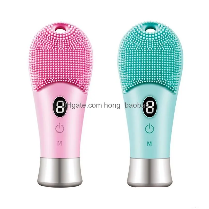 silicone facial cleansing brush electric face clean device massager vibration deep pore cleaning brushes