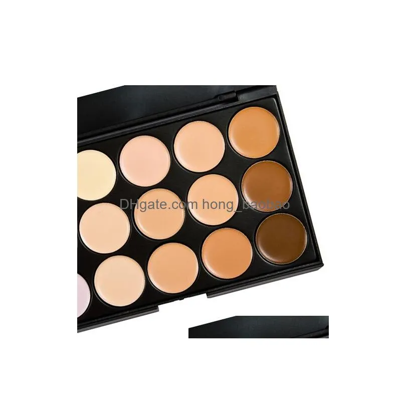 concealer palette 15 colors face cream concealer facial care camouflage makeup palette with makeup brushes 15colors