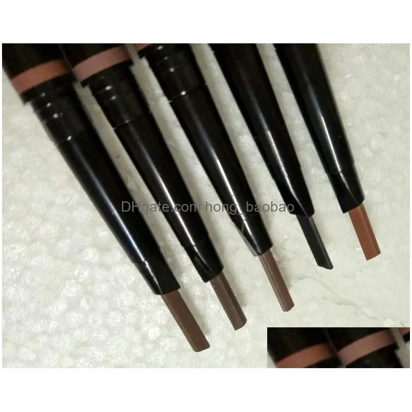 beauty makeup double eyebrow pencil brow crayon ebony soft dark medium brown chocolate