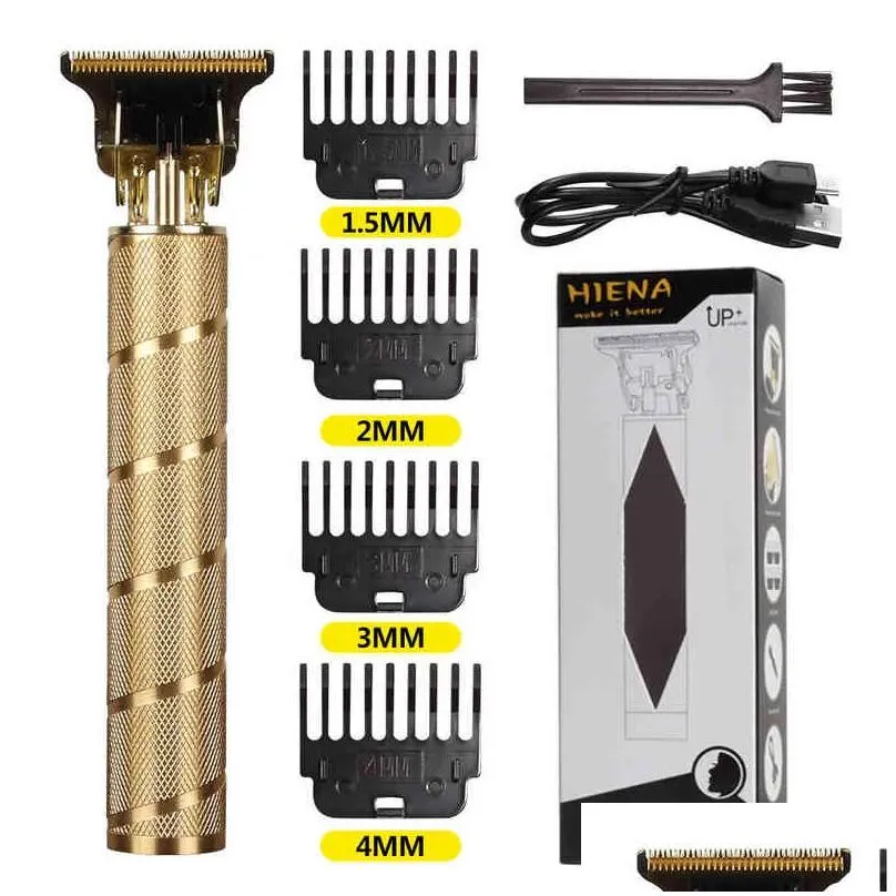 Hair Clipper Set Electric Hair Trimmer Cordless Shaver Trimmer 0mm Men Barber Hair Cutting Machine for Men Rechargeable 220209