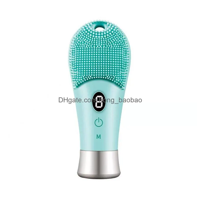 silicone facial cleansing brush electric face clean device massager vibration deep pore cleaning brushes