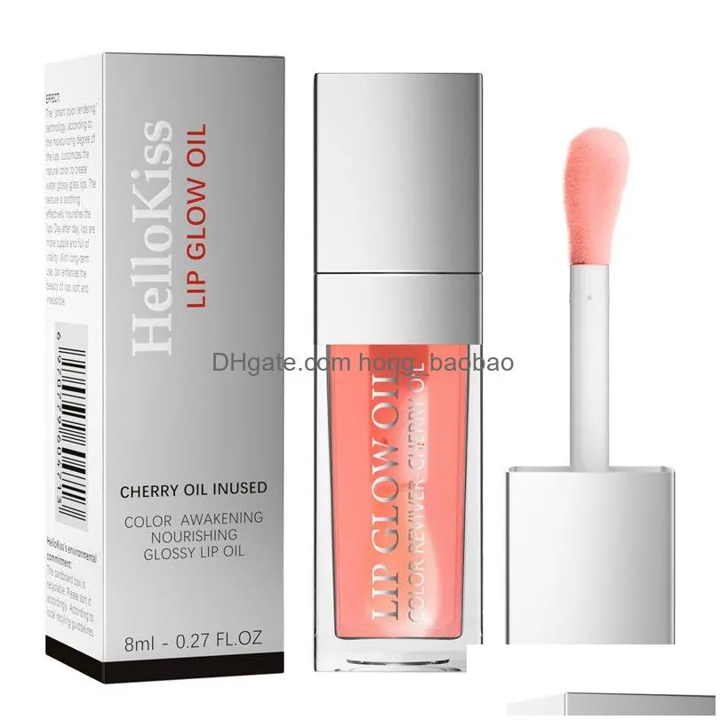 jelly color changing lip oil plumping moisturizing crystal water light sexy plump nourishing lip glow oil lips makeup cosmetics