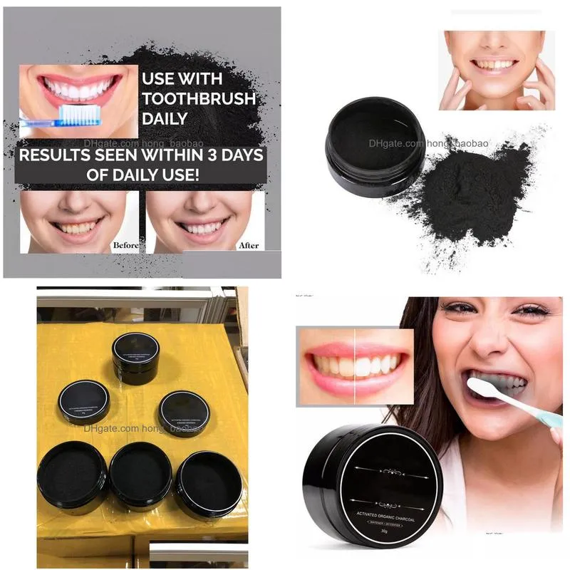 drop in stock daily use teeth powder oral hygiene cleaning packing premium activated bamboo charcoal powder teeth