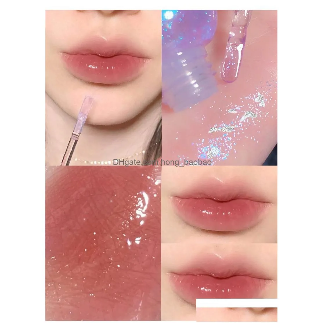 cute milk jar lip gloss lip plumper oil moisturizing lipstick glitter lipgloss long lasting lipgloss makeup