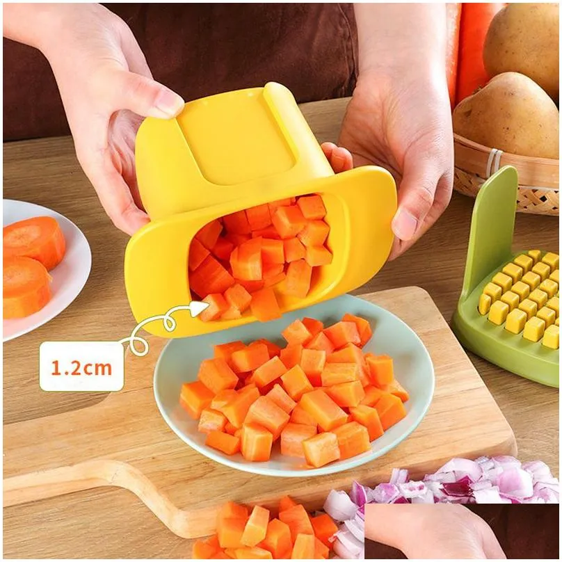 Fruit Vegetable Tools Vegetable Cutter Manual Potato Onion Food Crusher Cutting Multifunctional Veggie Chopper Grater Carrot French Fries Kitchen Tool