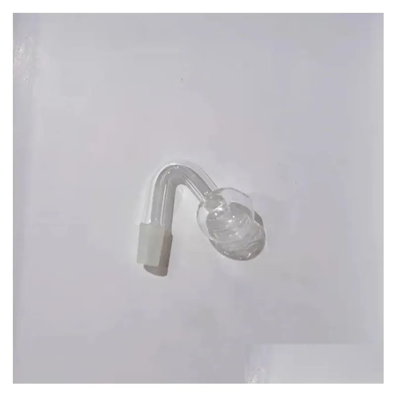 14mm Male joint 3cm big Ball glass bowls Pyrex Glass Oil Burner Pipe Transparent Clear Tobacco Bent Bowl Hookah Adapter Thick Bong Pipes Smoking Shisha