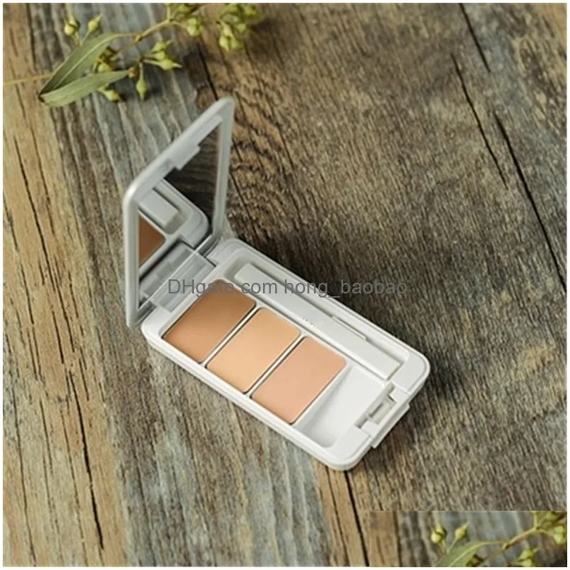 brand ipsa creative concealer palette 3 color makeup foundation contour cream 4.5g janpan finishing powder