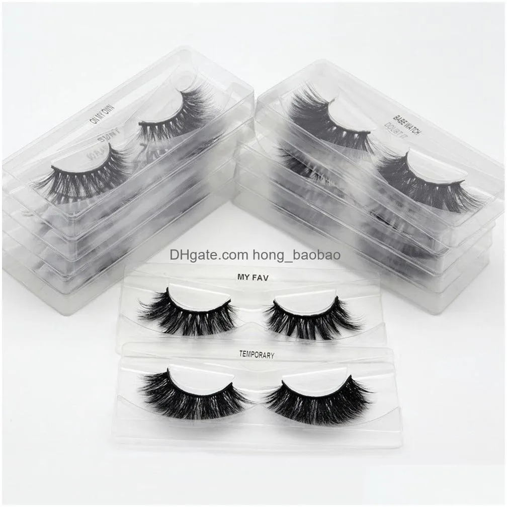 3d mink lashes false eyelashes handmade fuax mink fake eye lash extension soft thick natural look long reusable eyelashes crisscross wispy fluffy eyelash 12