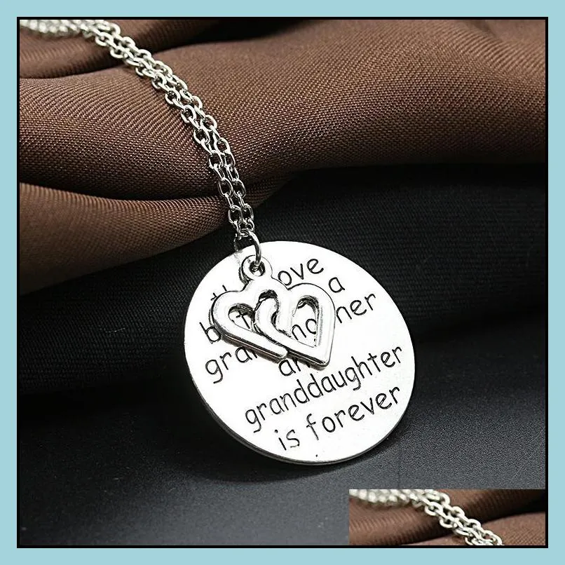letter necklace tag engraved necklace grandmother family necklaces
