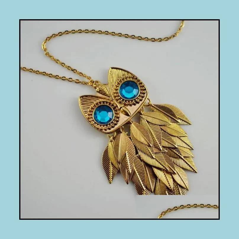 necklace pendants style vintage men women beautifully fashion accessories owl necklace chains necklaces