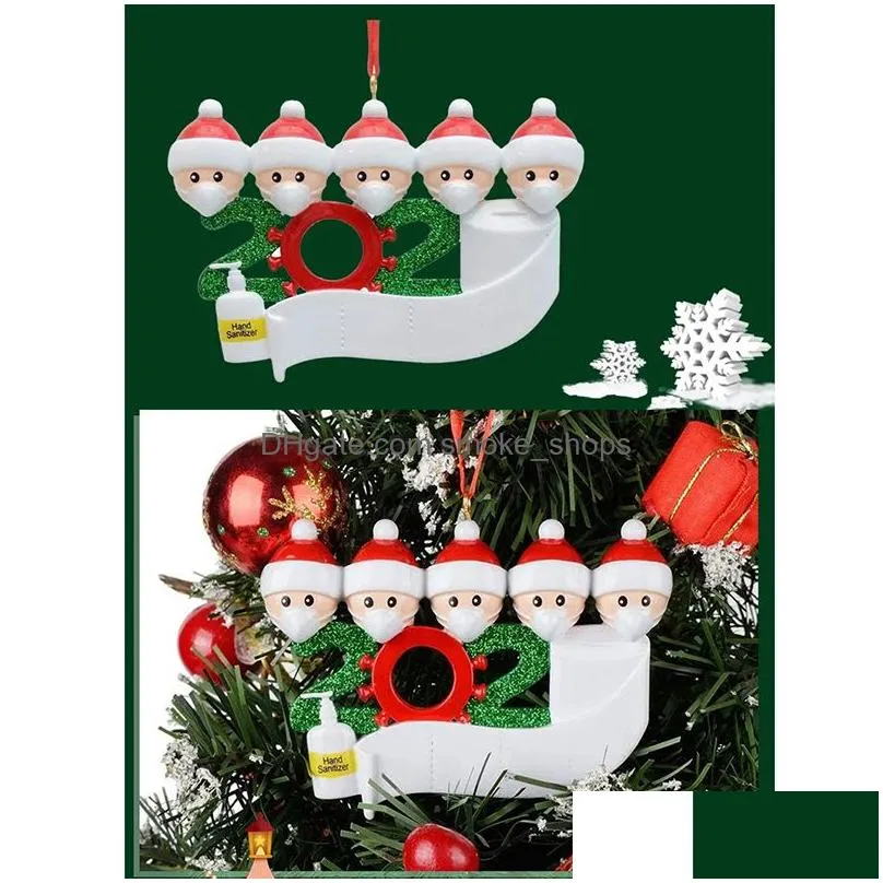 christmas decorations christmas ornament xmas snowman pendants with face mask diy christmas tree family party cute gift