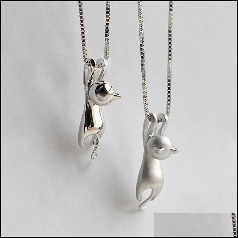 cute kittens necklaces scrub smooth necklace