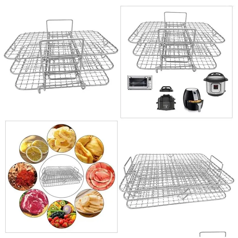 Double Boilers Multi Layer Rack Air Fryer Accessories For Fruits