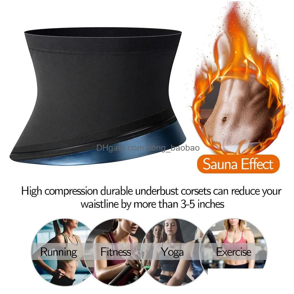 waist tummy shaper sauna trimmer belly wrap workout sport sweat band abdominal trainer weight loss body control slimming belt 230301