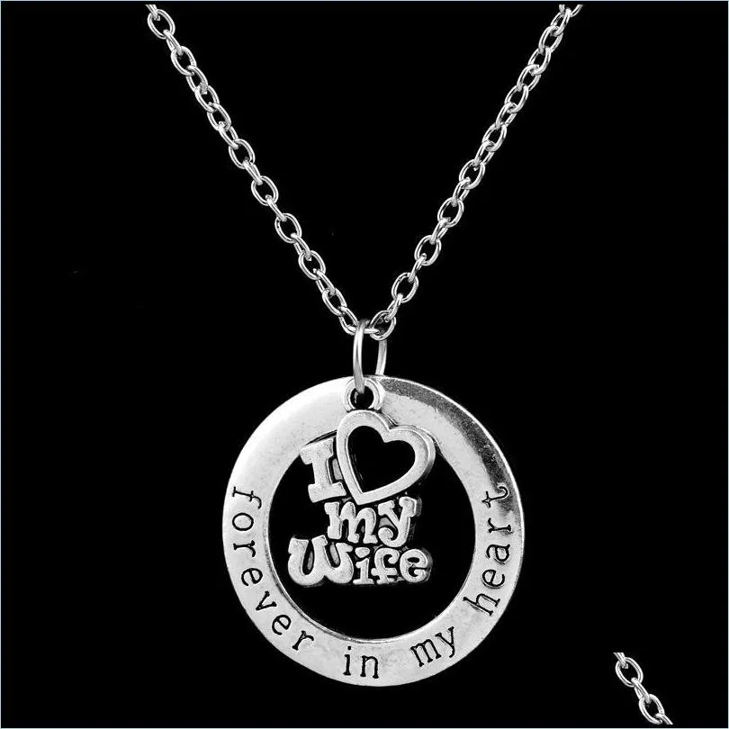 pendant necklace family gift elegant necklaces letter forever in my heart for christmas chain necklaces