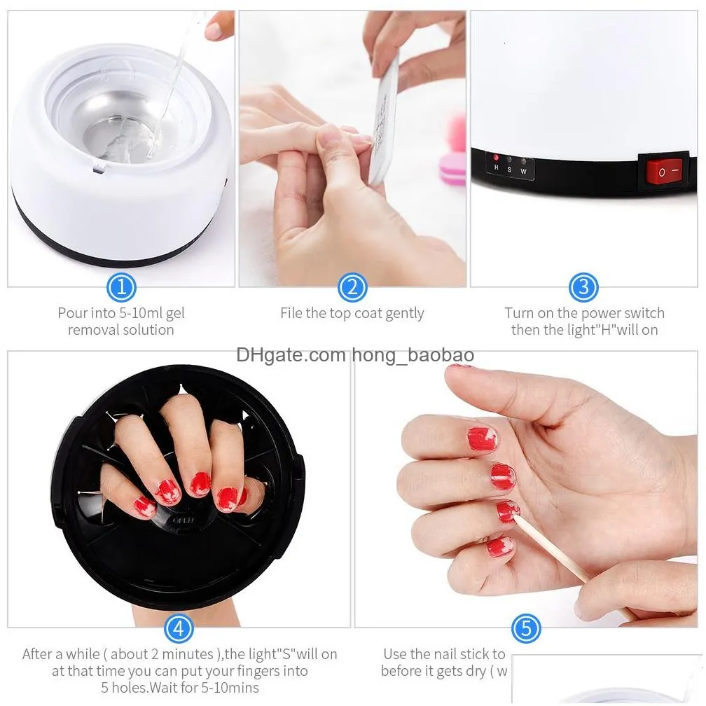 nail treatments mesin penghilang kutek gel uv mesin kuku steamer pemanas 230510