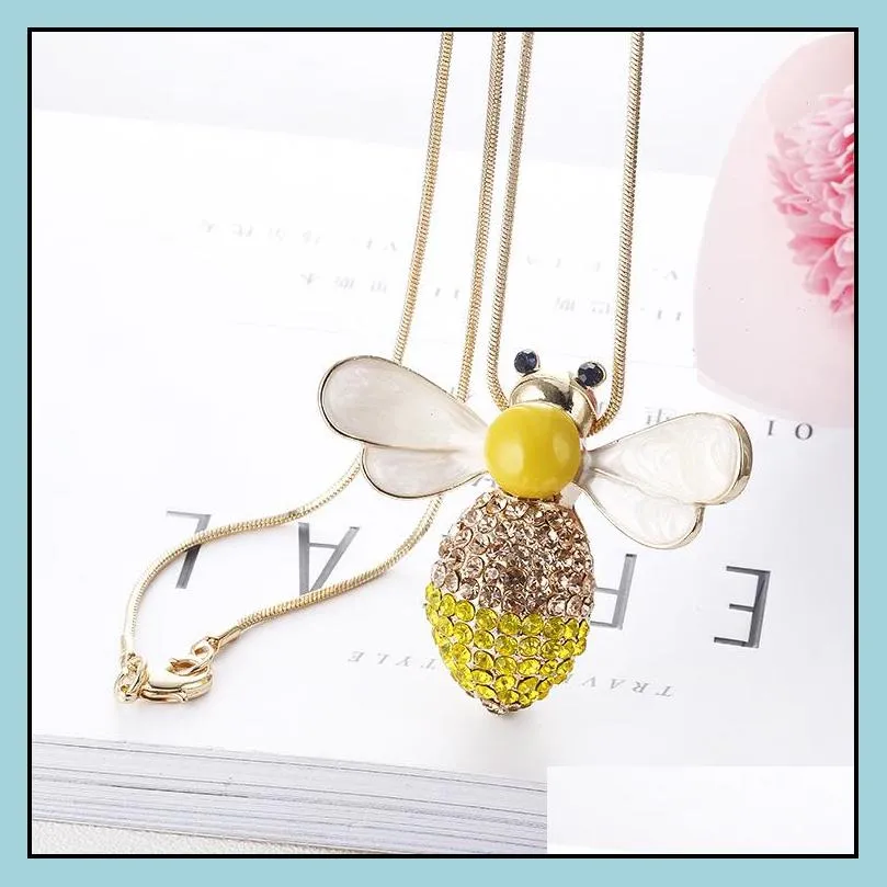 Pendant Necklaces Chokers Necklaces Gold Sier Color Necklace Luxury Jewelry Animal Bee Pendant Drop Delivery Jewelry Necklaces Pendant Dhrq3