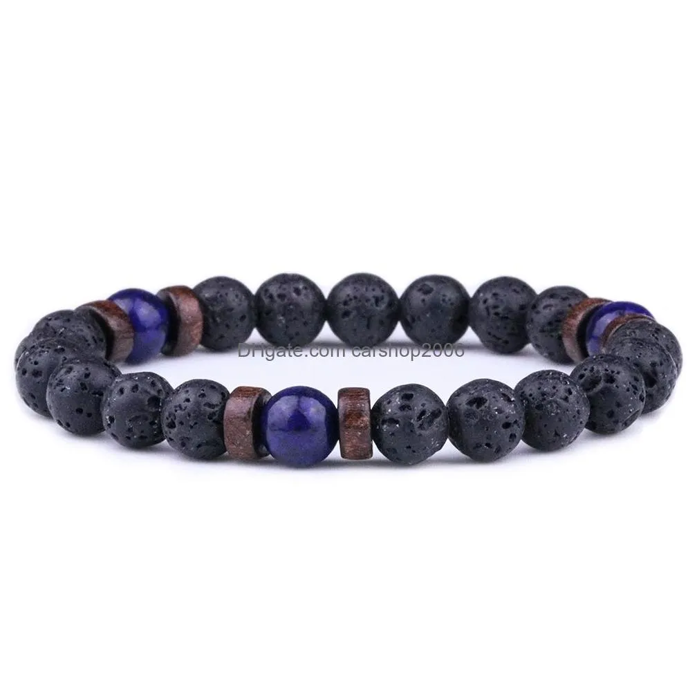 natural moonstone bead tibetan buddha bracelet chakra lava stone essential oil diffuser bracelets women men jewelry gift