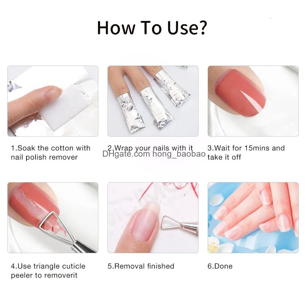 nail treatments 1000 pcs aluminium foil remover wraps art soak off acrylic gel polish for manicure pedicure tools 230211