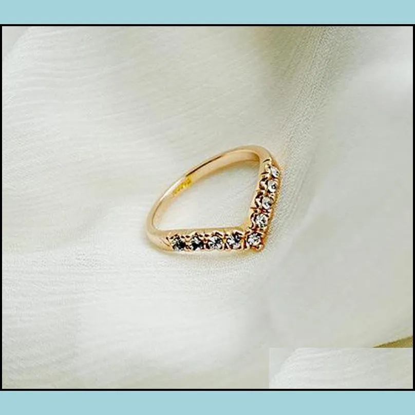 ring for women charming jewelry shaped shining crystal rhinestones inlaid woman ring