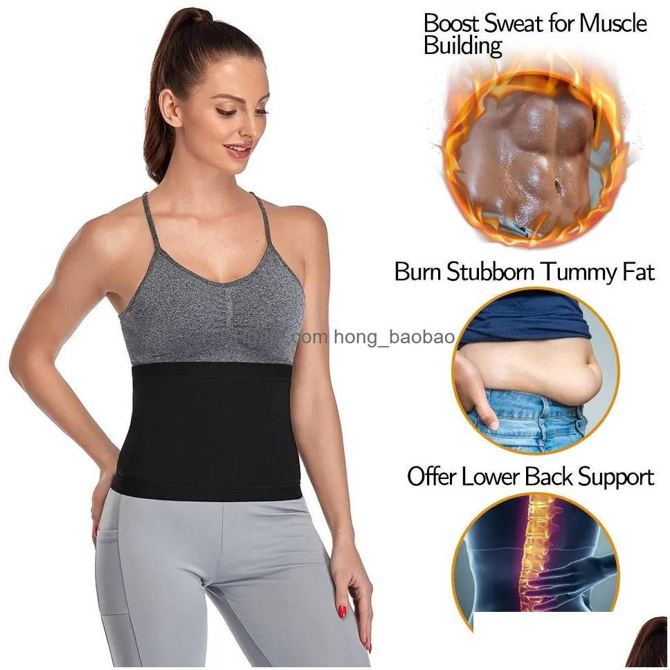 waist tummy shaper sauna trimmer belly wrap workout sport sweat band abdominal trainer weight loss body control slimming belt 230301