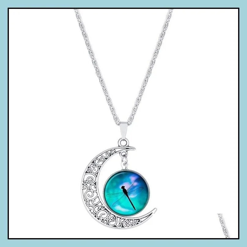 pretty charms necklaces for women moon pendant necklace
