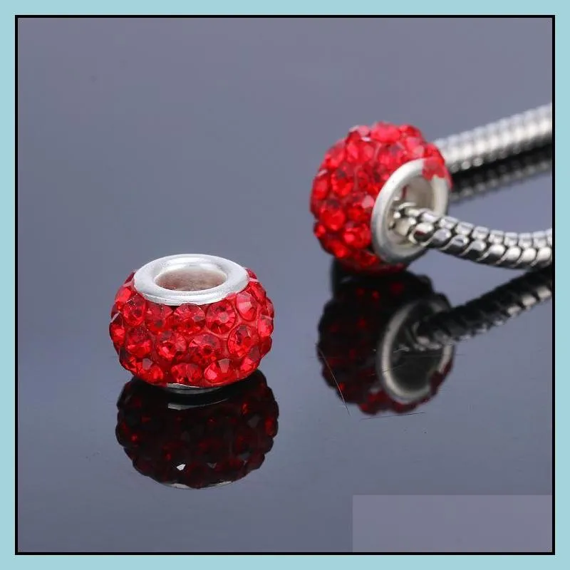 Metals Pretty Bead Sier Plated Acrylic Charms Beads Fit Jewelry Bracelets Necklaces For Making Drop Delivery Jewelry Loose Beads Dhuk9